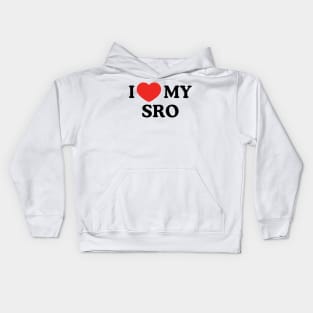 I Love My SRO Proud School Resource Officer Men Women Kids Kids Hoodie